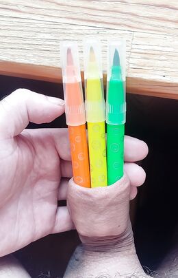 Foreskin play - sharpie