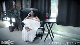 Brutal beating and torture for an abducted brunette lowlife scum