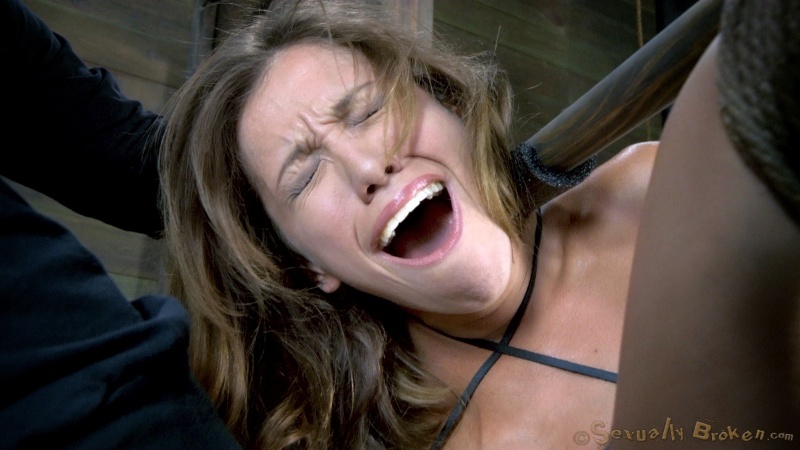 Insane BDSM deepthroat and rape of bound bitches