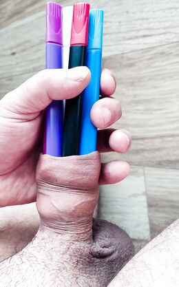 Foreskin play - sharpie