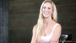 Angelic blondie nicely pleases her interracial masters