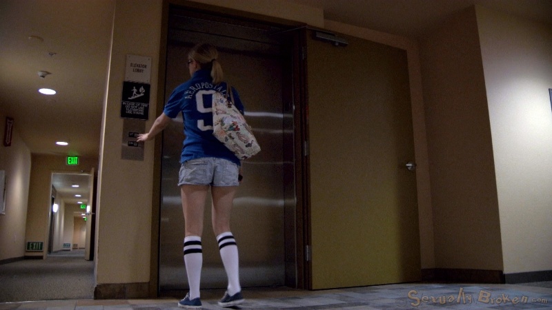 Crying blonde cutie gets fucked in BDSM style