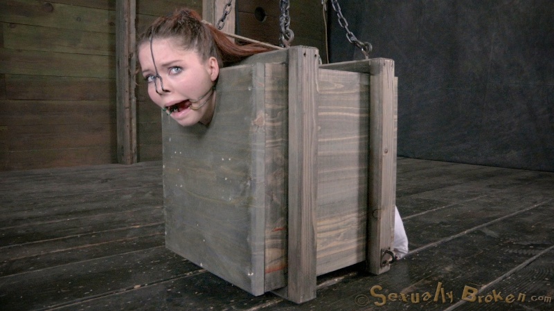 Fully cuffed sub girl blacked by dirty master