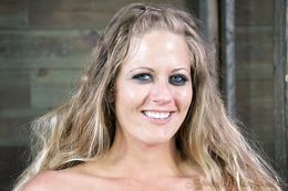 Cuffed whore sucks and fucks with two men