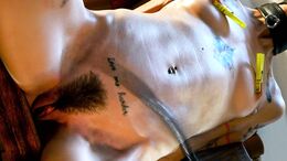 Super Skinny Fitness Pornstar Adelle Unicorn tied to a chair and harshly whipped from frontside (pussy & tits) part 3