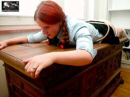 Waiting for the school cane