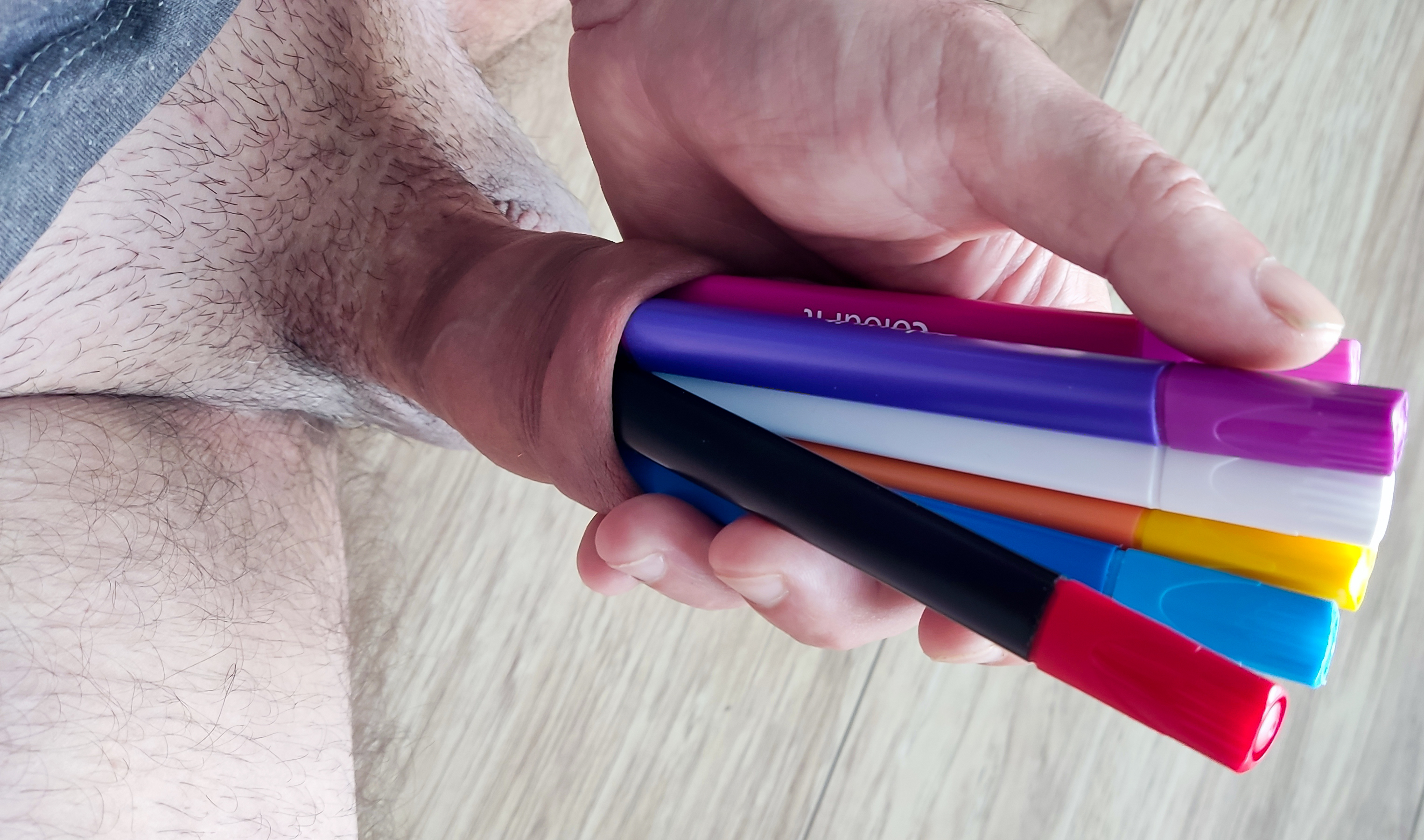 Foreskin play - sharpie