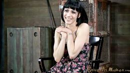 Sub brunette gives a gorgeous interracial blowjob